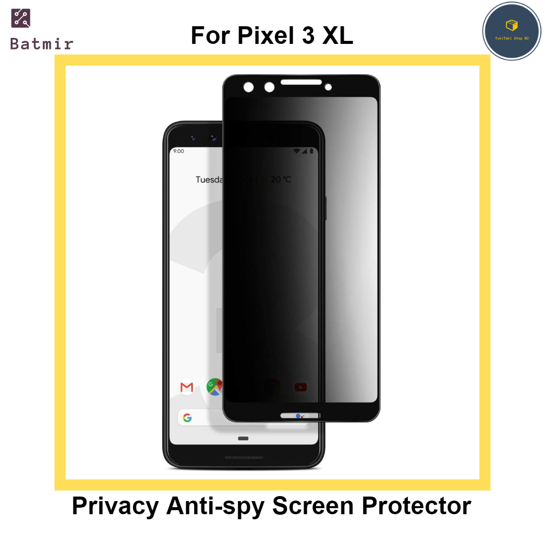 Picture of For Google Pixel 3 XL Privacy Anti Spy Front Screen Protector 2.5D 9H Hardness Glass Protector