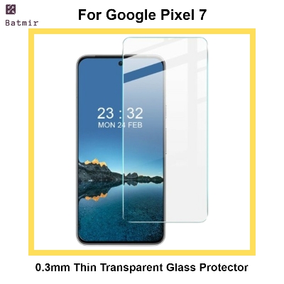 Picture of For Google Pixel 7 Front Screen Protector | 0.3mm Thin Borderless Transparent Tempered Glass Screen Protector