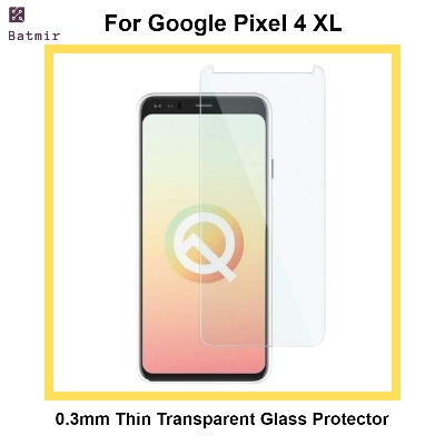 Picture of For Google Pixel 4 XL Front Screen Protector | 0.3mm Thin Borderless Transparent Tempered Glass Screen Protector
