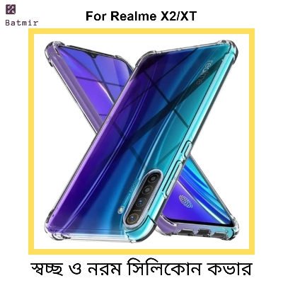 Picture of For Realme X2/ XT Transparent Cover TPU Soft Flexible Airbag Transparent Silicone Case | Back Case Cover For Smartphone