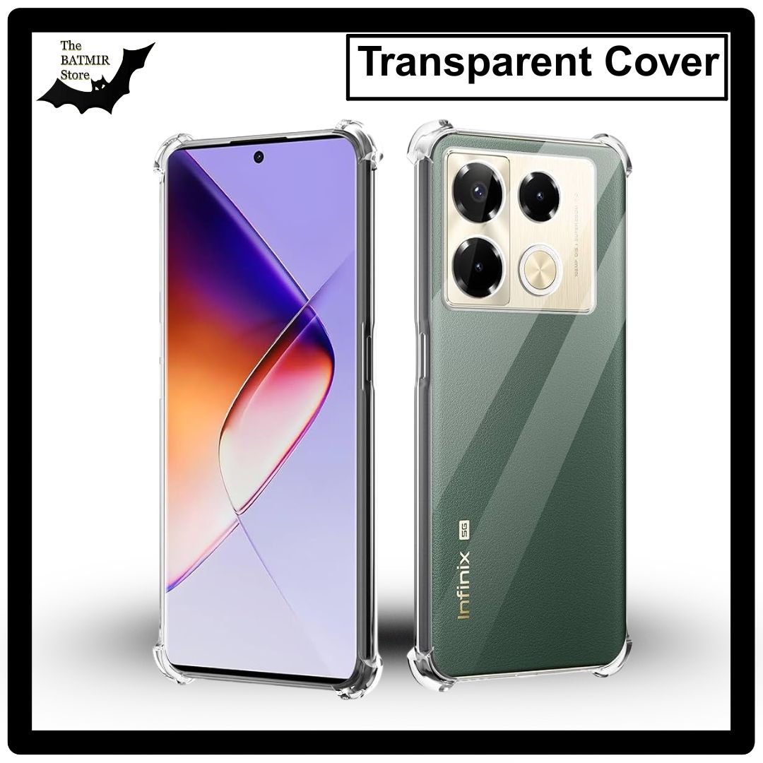 Picture of For Infinix Note 40 Pro 4G/ Note 40 Pro Plus 5G Transparent Cover TPU Soft Flexible Airbag Transparent Silicone Case | Back Case Cover For Smartphone