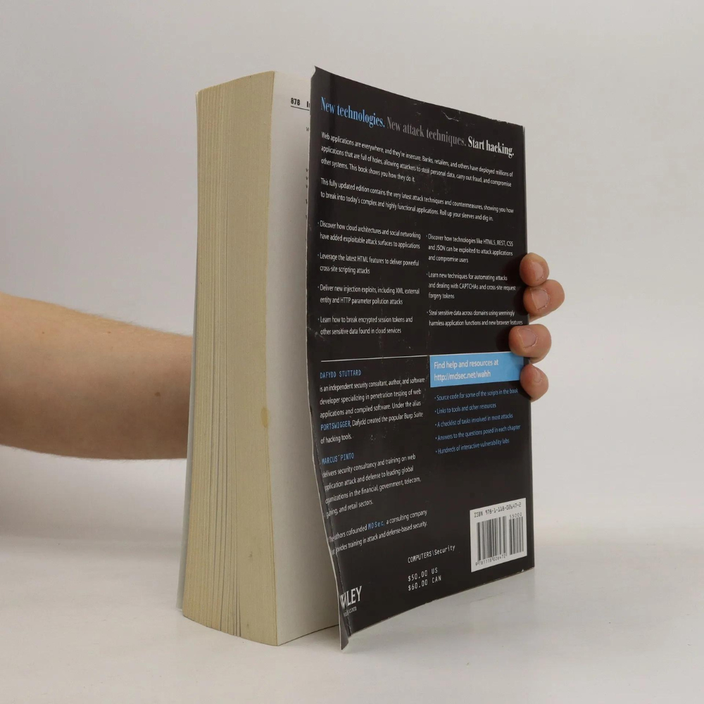 Picture of The Web Application Hacker's Handbook by Dafydd Stuttard and Marcus Pinto - Premium - Paperback