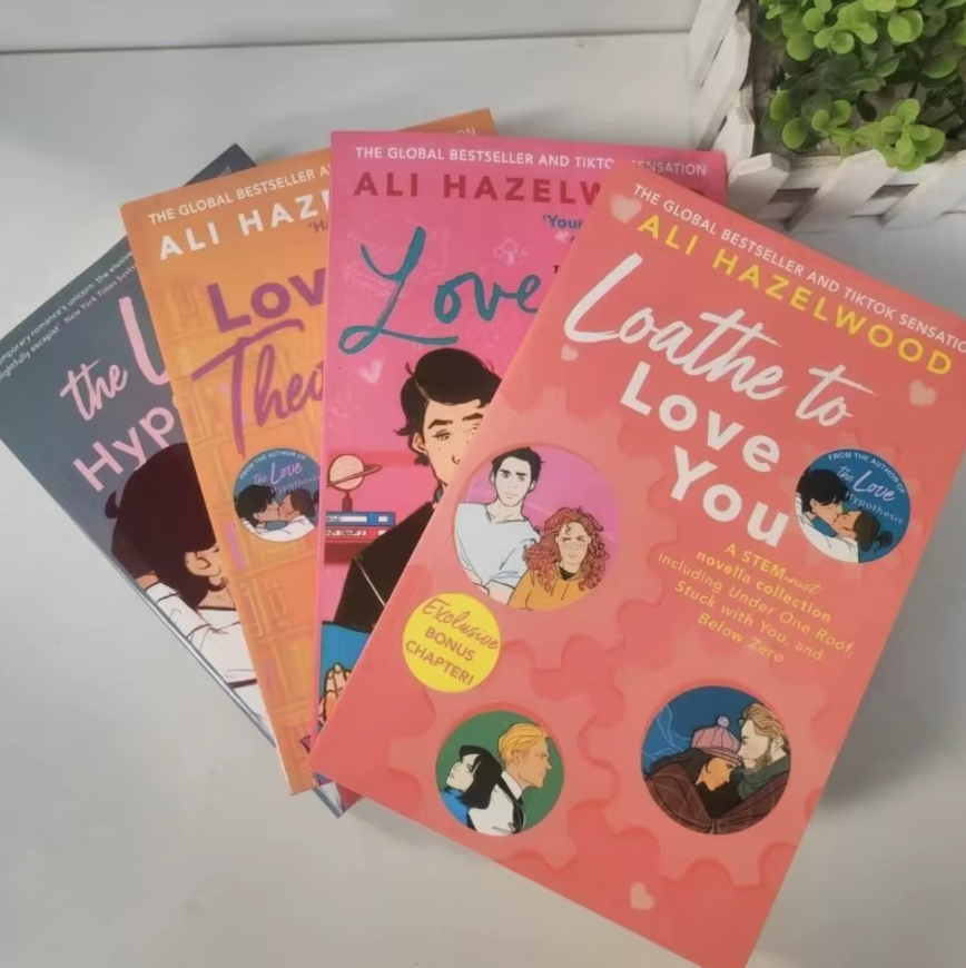 Picture of Ali Hazelwood Bestselling Books Combo (The Love Hypothesis, Love on the Brain, Loathe to Love You & Love Theoretically)
