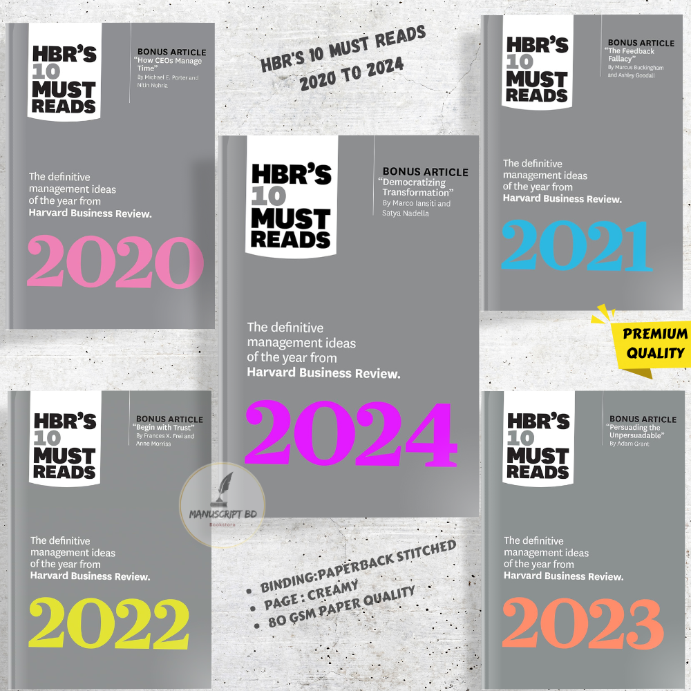 Picture of 5 Years of Must Reads from HBR: 2024 Edition (5 Books) (HBR's 10 Must Reads) by Harvard Business Review - Paperback