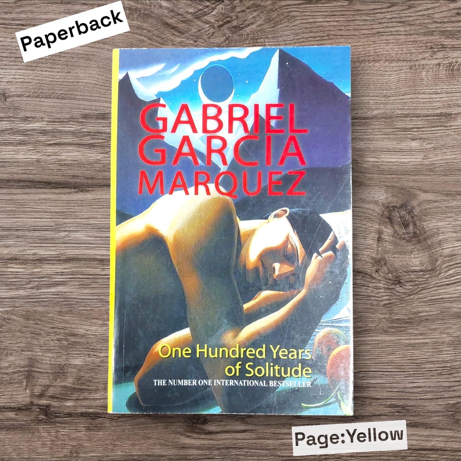Picture of One Hundred Years of Solitude Novel by Gabriel García Márquez - Yellow - Paperback