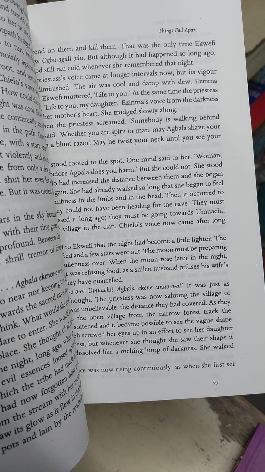 Picture of Things Fall Apart Novel by Chinua Achebe - Yellow - Paperback