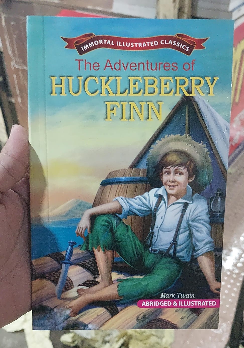 Picture of Adventures of Huckleberry Finn Novel by Mark Twain (Paperback)