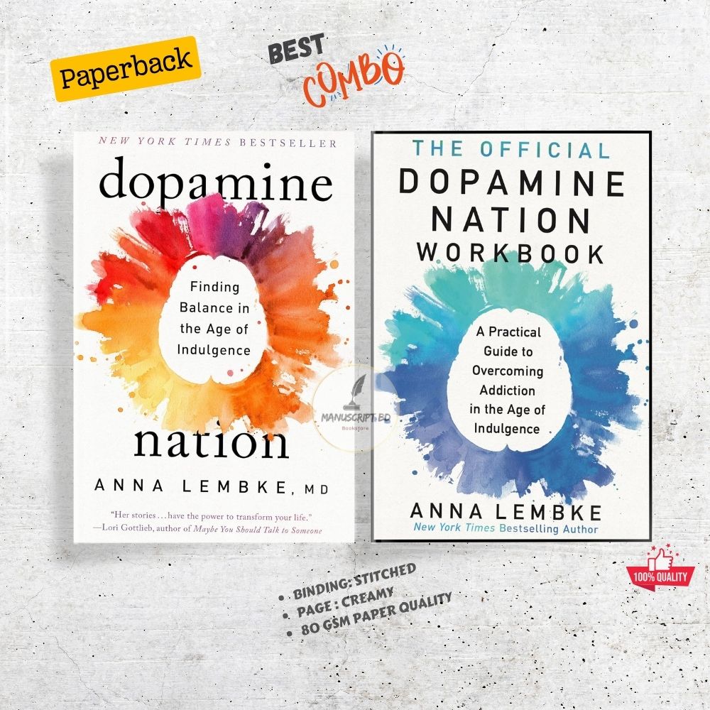 Picture of Anna Lembke 2 books Combo (The Official Dopamine Nation Workbook & Dopamine Nation) - Premium - Paperback