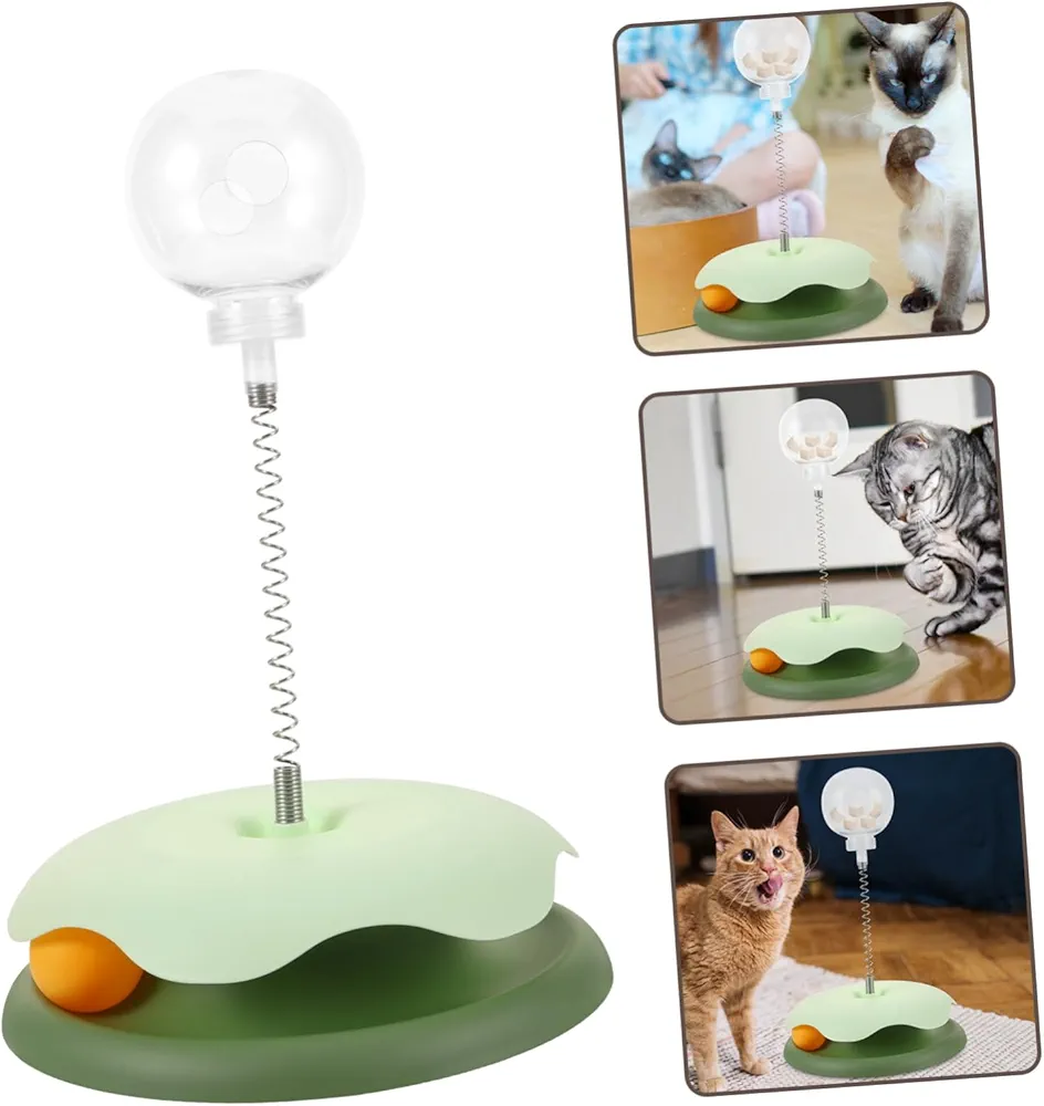Picture of Interactive Cat Toy Indoor Exercise Spring Toy for Cats Treat Dispenser