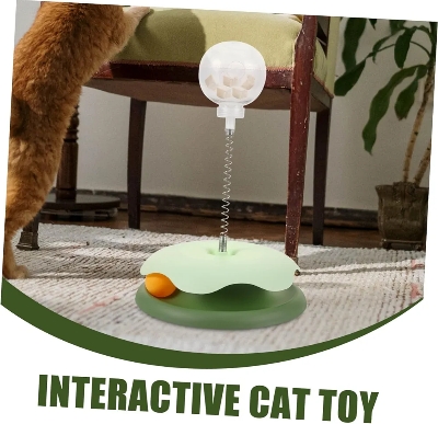 Picture of Interactive Cat Toy Indoor Exercise Spring Toy for Cats Treat Dispenser