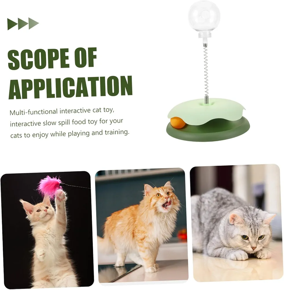 Picture of Interactive Cat Toy Indoor Exercise Spring Toy for Cats Treat Dispenser