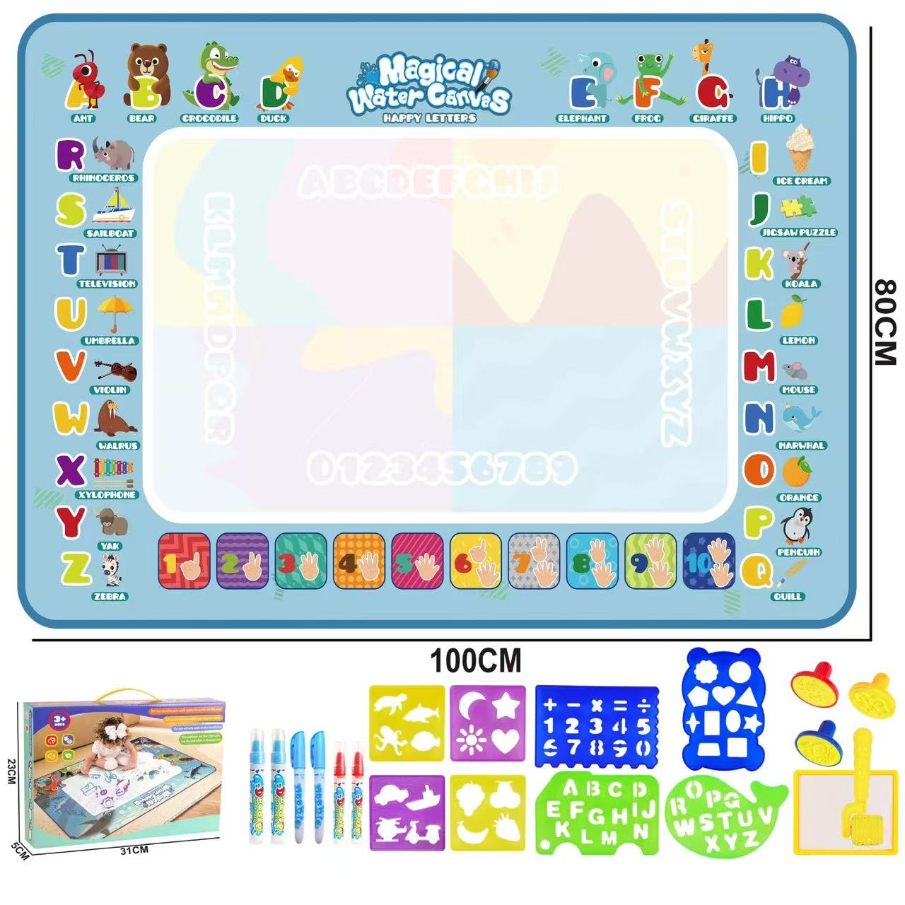 Picture of Water Painting Doodle Mat Educational Paint Writing Toy Drawing Mat