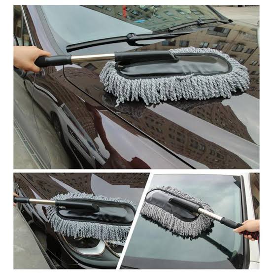 Picture of Multipurpose Car Wash Brush Exterior and Interior Microfiber Duster with Extendable Handle for Cleaning