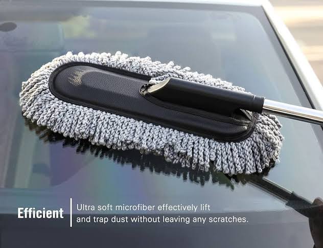 Picture of Multipurpose Car Wash Brush Exterior and Interior Microfiber Duster with Extendable Handle for Cleaning