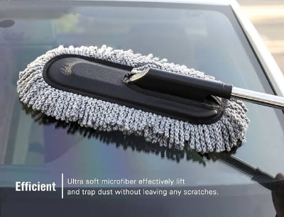 Picture of Multipurpose Car Wash Brush Exterior and Interior Microfiber Duster with Extendable Handle for Cleaning