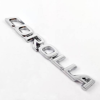 Picture of 1 Pcs COROLLA Letter Logo Car Auto Decorative Emblem Badge Sticker Decal Replacement For TOYOTA