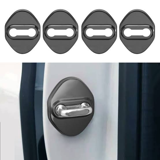 Picture of 4x Universal Car Door Lock Protective Cover Anti Rust Cushion Accessories Black