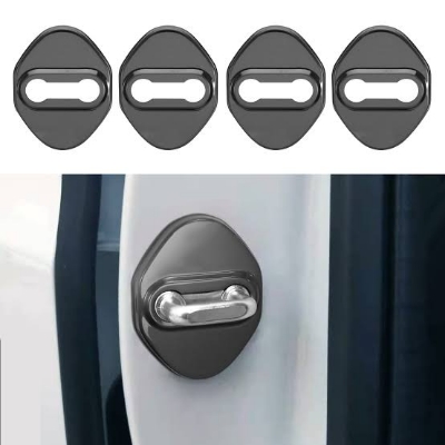 Picture of 4x Universal Car Door Lock Protective Cover Anti Rust Cushion Accessories Black