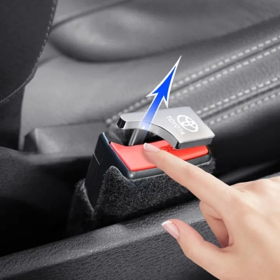 Picture of 2Pack Car Seat Belt Clips Alarm Stopper Hidden Seat Belt Buckle Alarm Stopper Suitable For Car