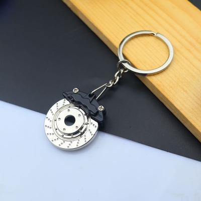 Picture of Automotive Keychain Brake Disc Wheel Keychains - Metal Car Modification Discs Keyring