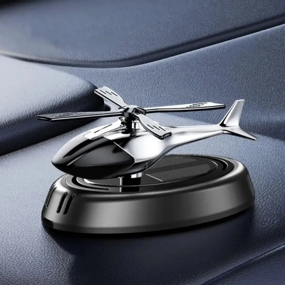 Picture of Solar-Powered Helicopter Car Perfume With Natural Essential Oils Long-Lasting Fragrance Unique Decoration