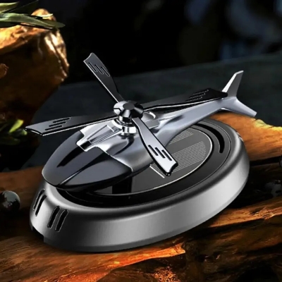 Picture of Solar-Powered Helicopter Car Perfume With Natural Essential Oils Long-Lasting Fragrance Unique Decoration