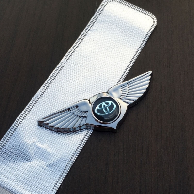 Picture of 1PC Car Trunk Badge Decal Wing Metal Emblem Front Hood Sticker Auto Accessories for Toyota