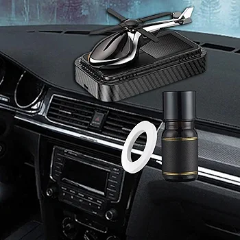 Picture of Solar Airplane Car Fragrance Essential Oil Diffusers Automotive Interior Universal Decorative Accessories, Mute Car Perfume, Silver