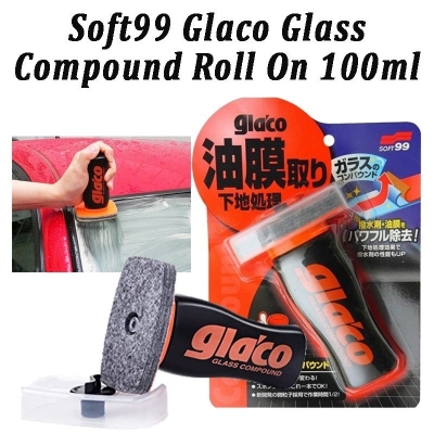 Picture of SOFT99 GLACO COMPOUND ROLL ON 10308 - GLASS COMPOUND CLEANER - OILY FILM REMOVER