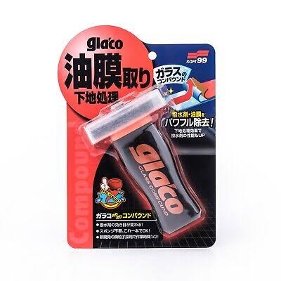Picture of SOFT99 GLACO COMPOUND ROLL ON 10308 - GLASS COMPOUND CLEANER - OILY FILM REMOVER