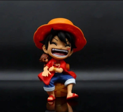 Picture of Luffy With Monkey،Monkey D Luffy with the monkey from One Piece anime