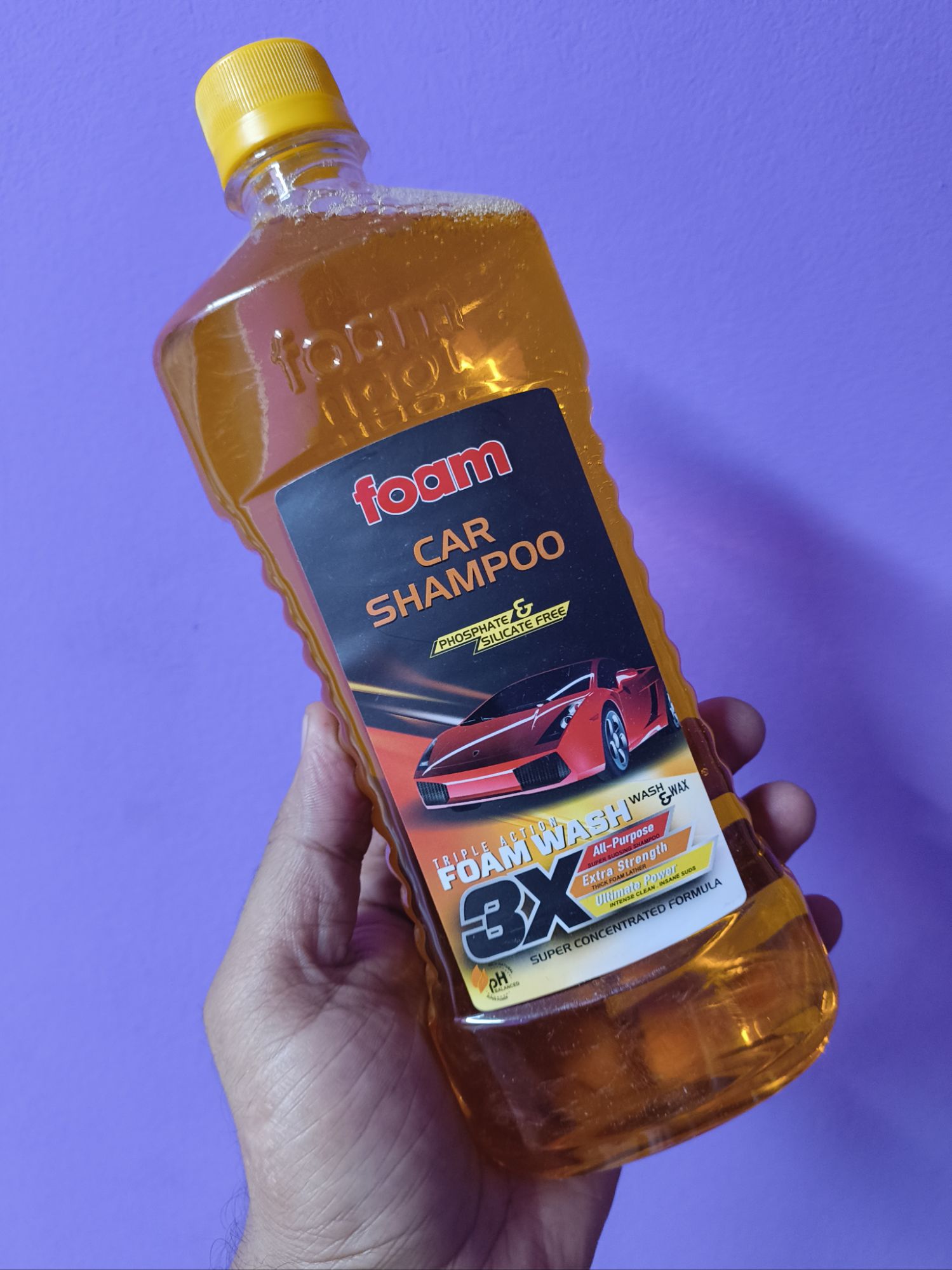 Picture of Foam Car Shampoo Triple Action 3X - 500ml (Phosphate & Silicate Free)