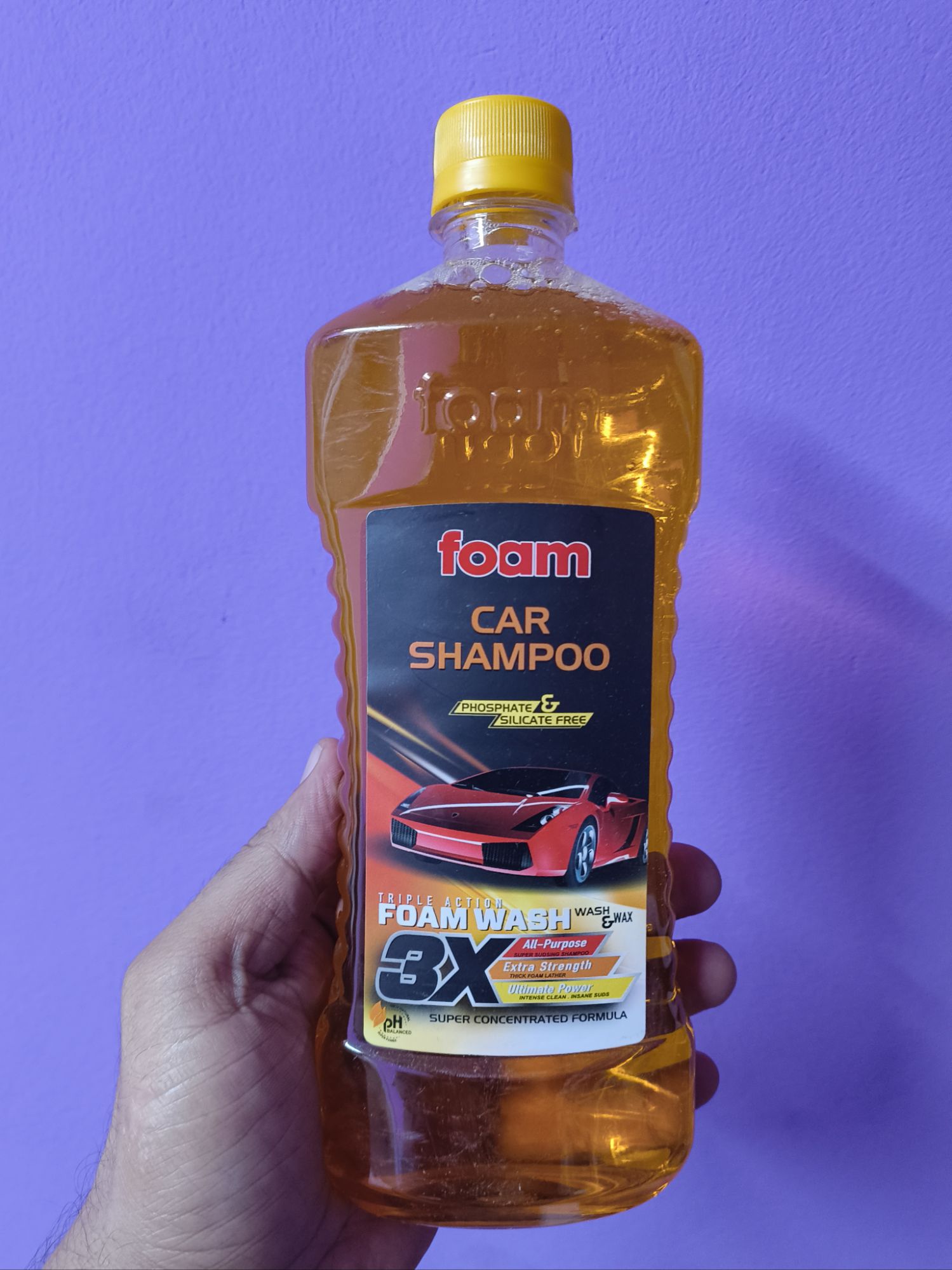 Picture of Foam Car Shampoo Triple Action 3X - 500ml (Phosphate & Silicate Free)