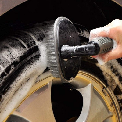 Picture of Tyre Cleaning Brush Scrubber with Anti Slip Handle