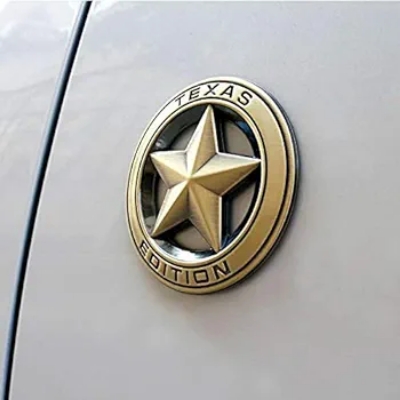 Picture of Texas Edition Star Emblem Edition Auto Car Badge Sticker 2.95 Inch