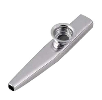 Picture of Kazoo Flute Aluminum Alloy Portable Metal Professional Playing Level Kazoo silver