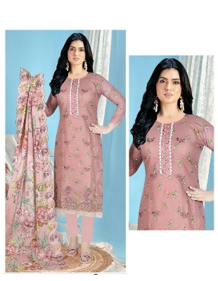 Golbahar Unstitche three piece