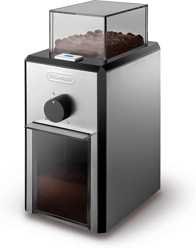 Picture of Delonghi Stainless Steel Burr Coffee Grinder, Silver