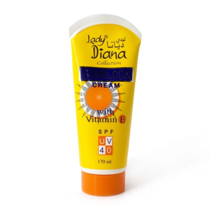 Picture of Lady Diana Collection Sunblock Cream SPF40 with Vitamin E - 170ml