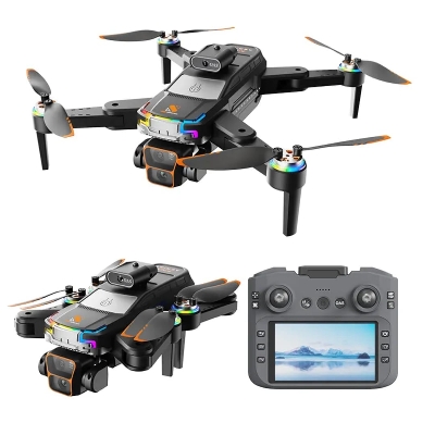Picture of JS39 Brushless 4-Direction Obstacle Avoidance Optical Flow Positioning Triple Camera Drone