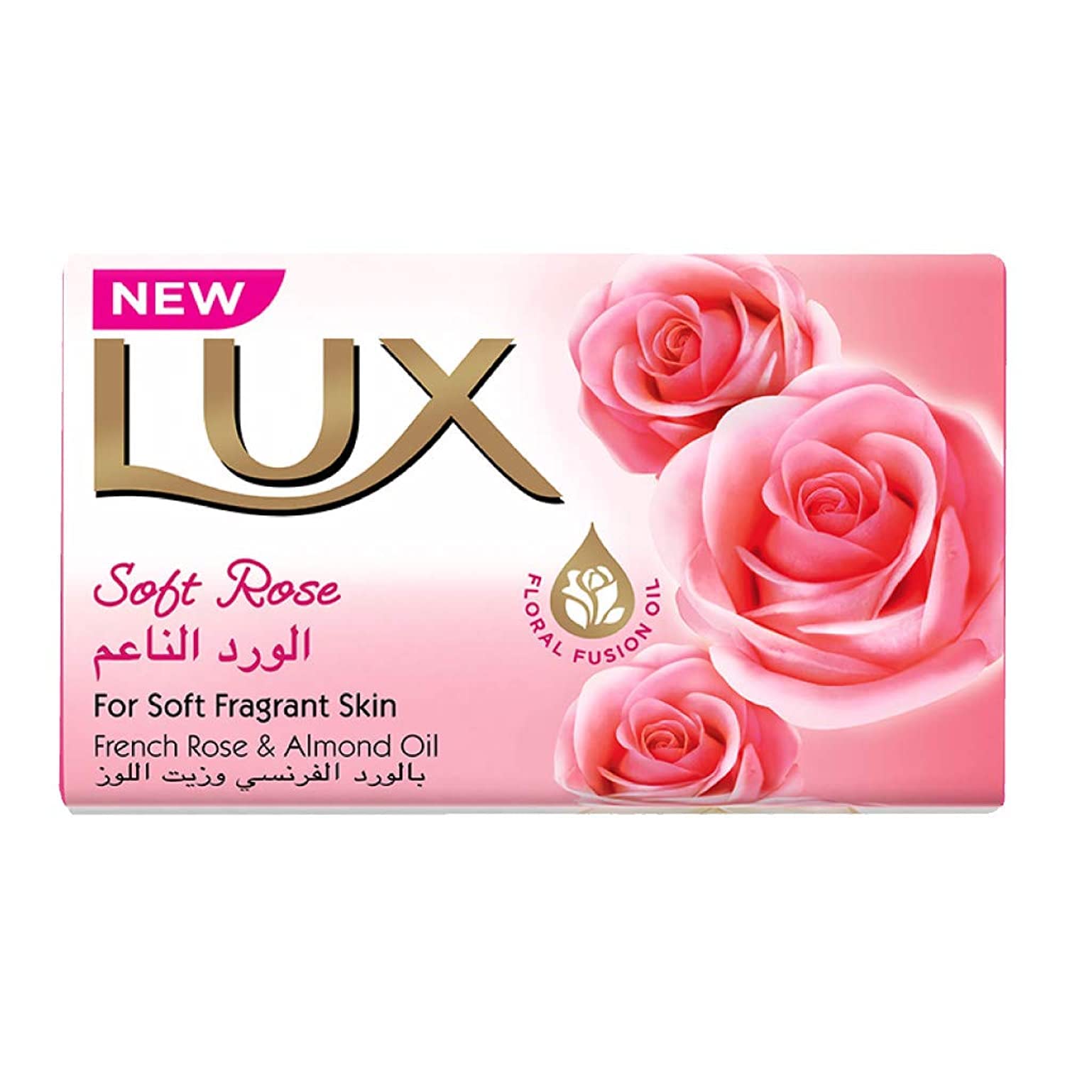 Picture of UAE Product Lux Soft Rose For Soft fragrant Skin French rose & Almond Oil Soap 170 Gm
