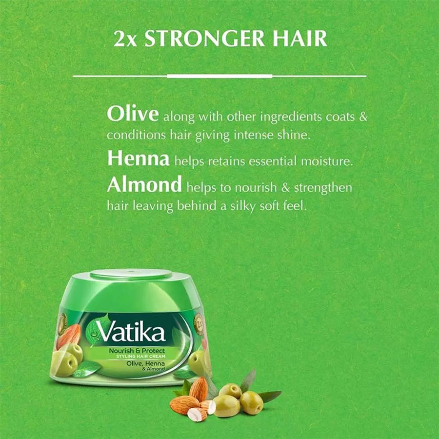 Picture of UAE product Vatika Nourish & Protect Hair cream used for male/ female - 140ml
