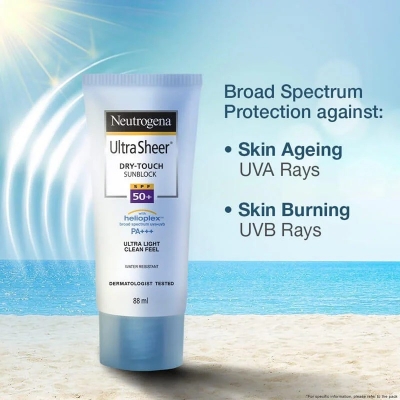 Picture of 100% Original Neutrogena Ultra Sheer Dry-Touch Sunblock SPF50+ 88ml