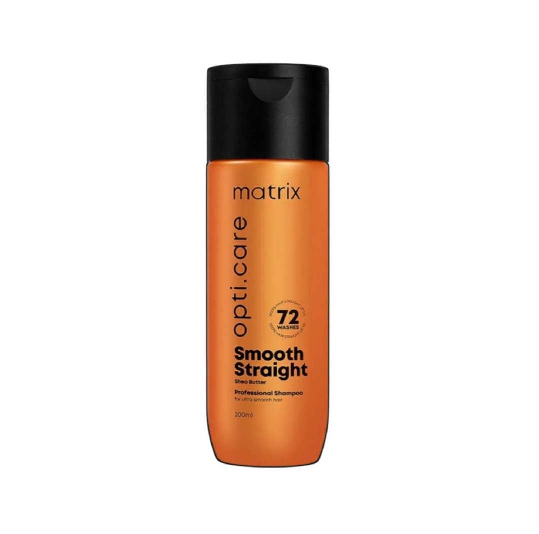 Picture of Matrix Opti.Care Professional Shampoo for ANTI-FRIZZ Shampoo | For Salon Smooth, Straight hair | with Shea Butter