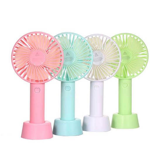Picture of Hand Fans Battery Operated Rechargeable Handheld Mini Fan Foldable Electric Personal For Desktop