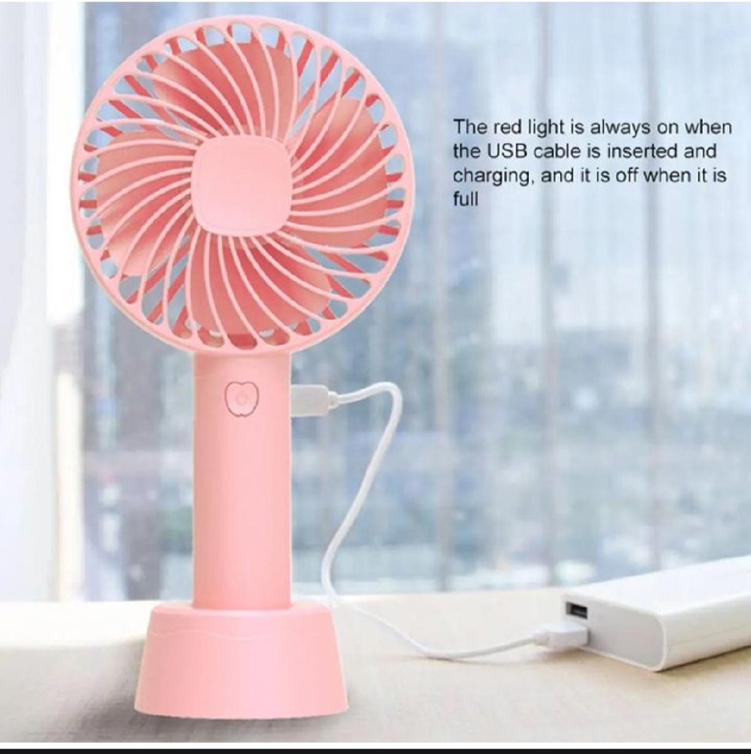 Picture of Mini USB Hand Lithium Battery Rechargeable Hand Fan Multi colour