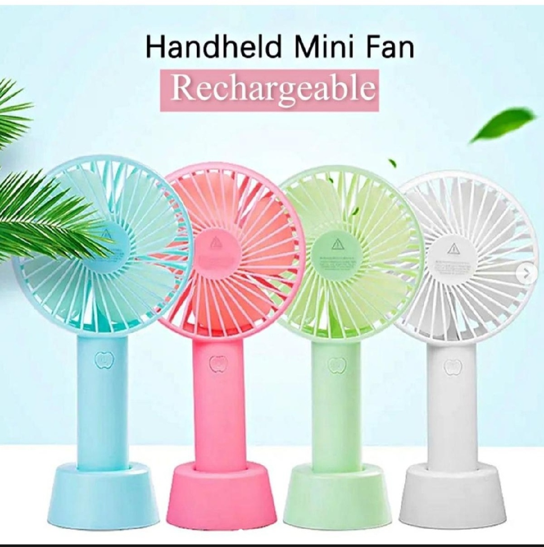 Picture of Mini USB Hand Lithium Battery Rechargeable Hand Fan Multi colour