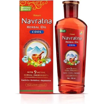 Picture of International UAE Product Hair care Navratna Herbal Cool Hair oil With 9 Active Herbal Ingredients For used male /femal 300 MI