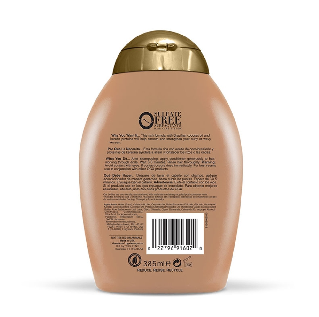 Picture of International Greece product Ogx Brazilian keratin smooth shampoo 385 ML