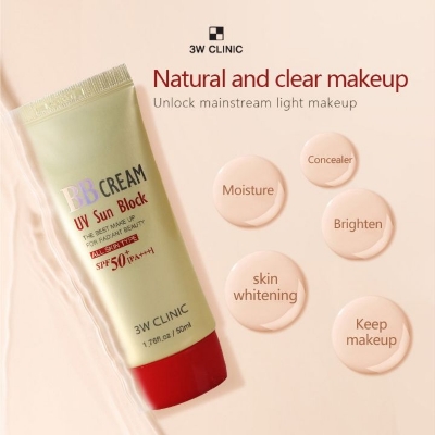Picture of 3W Clinic UV Sun Block BB Cream SPF50 PA+++